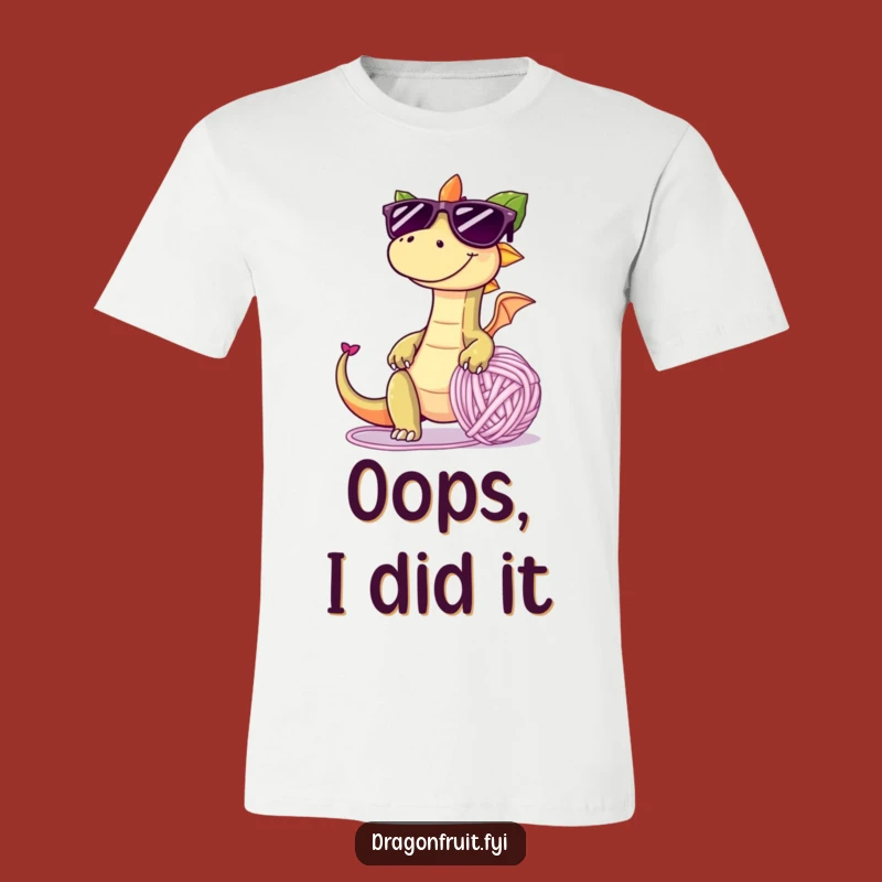 Funny Dragonfruit Yarn Ball T-Shirt: Mischievous Humor, Ideal Funny Gift