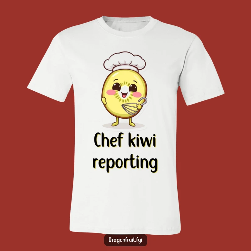 Funny Kiwi Baker T-Shirt: Smiling Slice's Kitchen Humor Gift