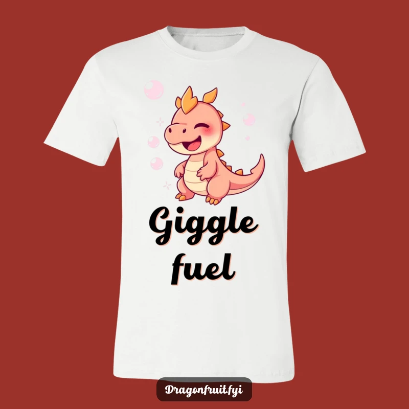 Funny Dragonfruit Giggles T-Shirt: Comical Bubble Character Tee for Joyful Vibes