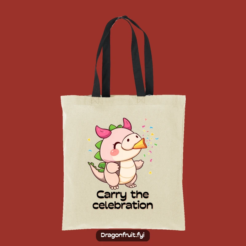 Funny Dragonfruit Confetti Tote Bag - Carry Your Party Essentials Gift!
