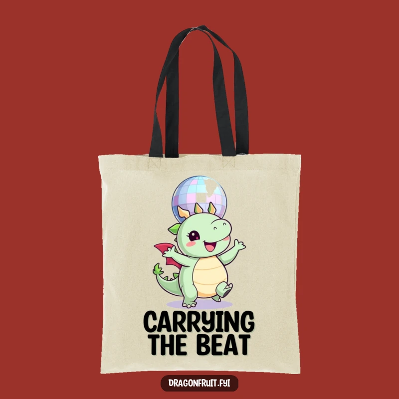 Funny Disco Dragonfruit Tote: Carry Your Party Spirit Anywhere You Go