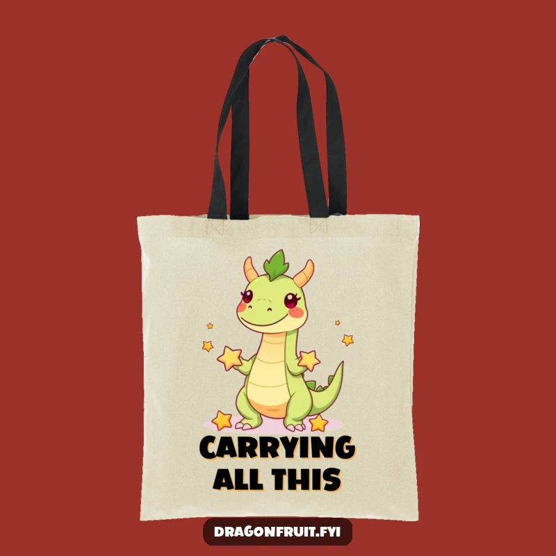 Funny Dragonfruit Juggling Tote Bag: Carry Your Essentials with Exotic Flair