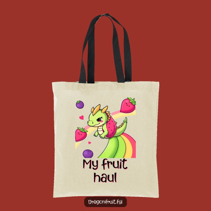 Funny Dragonfruit Rainbow Tote Bag - Carry Your Fun