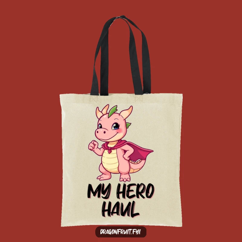 Funny Dragonfruit Hero Tote Bag: Carry Your Essentials with Awkward Charm